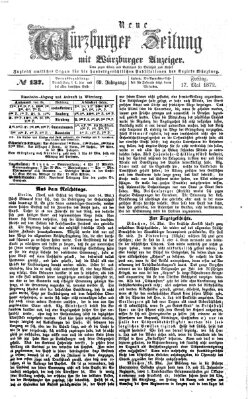 Neue Würzburger Zeitung Freitag 17. Mai 1872