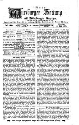 Neue Würzburger Zeitung Samstag 18. Mai 1872