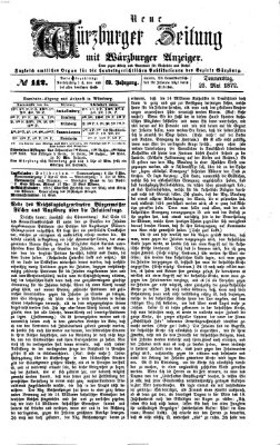 Neue Würzburger Zeitung Donnerstag 23. Mai 1872