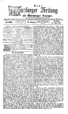 Neue Würzburger Zeitung Samstag 25. Mai 1872