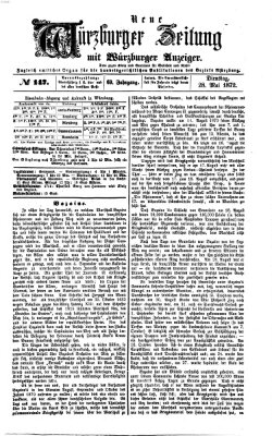 Neue Würzburger Zeitung Dienstag 28. Mai 1872