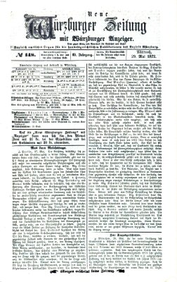 Neue Würzburger Zeitung Mittwoch 29. Mai 1872