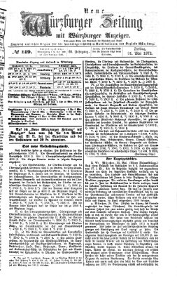 Neue Würzburger Zeitung Freitag 31. Mai 1872