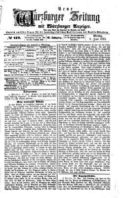 Neue Würzburger Zeitung Montag 3. Juni 1872