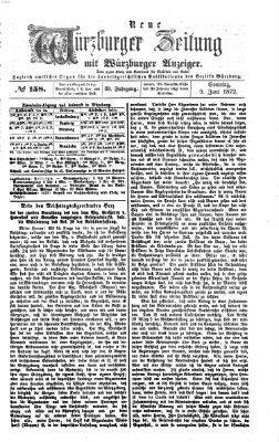 Neue Würzburger Zeitung Sonntag 9. Juni 1872