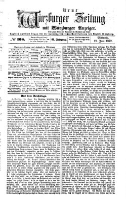 Neue Würzburger Zeitung Mittwoch 19. Juni 1872