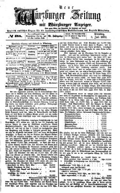 Neue Würzburger Zeitung Dienstag 9. Juli 1872