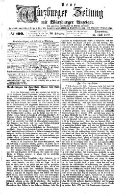 Neue Würzburger Zeitung Donnerstag 11. Juli 1872