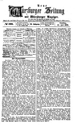 Neue Würzburger Zeitung Samstag 20. Juli 1872