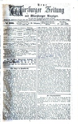 Neue Würzburger Zeitung Samstag 27. Juli 1872