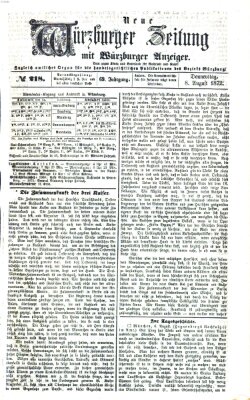 Neue Würzburger Zeitung Donnerstag 8. August 1872