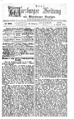 Neue Würzburger Zeitung Freitag 9. August 1872