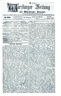 Neue Würzburger Zeitung Freitag 16. August 1872