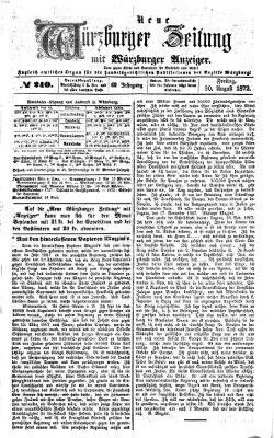 Neue Würzburger Zeitung Freitag 30. August 1872