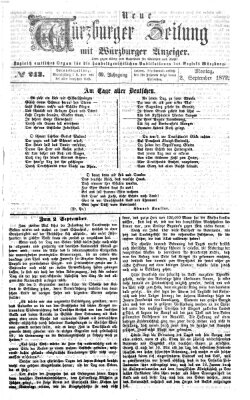 Neue Würzburger Zeitung Montag 2. September 1872