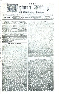 Neue Würzburger Zeitung Samstag 7. September 1872