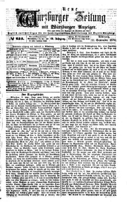 Neue Würzburger Zeitung Mittwoch 11. September 1872