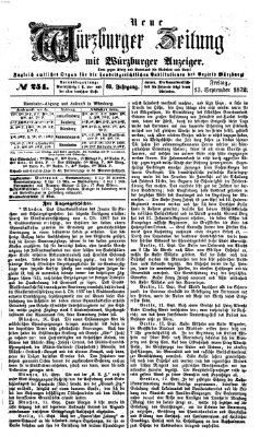 Neue Würzburger Zeitung Freitag 13. September 1872