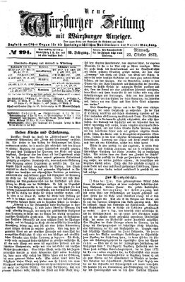 Neue Würzburger Zeitung Mittwoch 23. Oktober 1872