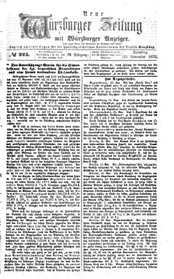 Neue Würzburger Zeitung Samstag 23. November 1872