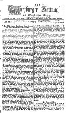 Neue Würzburger Zeitung Dienstag 3. Dezember 1872