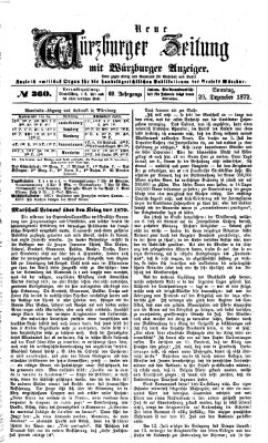 Neue Würzburger Zeitung Sonntag 29. Dezember 1872