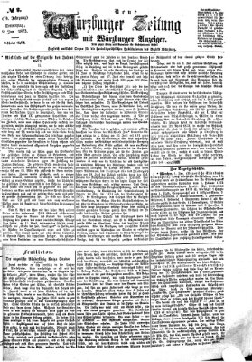 Neue Würzburger Zeitung Donnerstag 2. Januar 1873