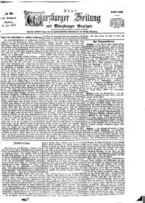 Neue Würzburger Zeitung Samstag 11. Januar 1873