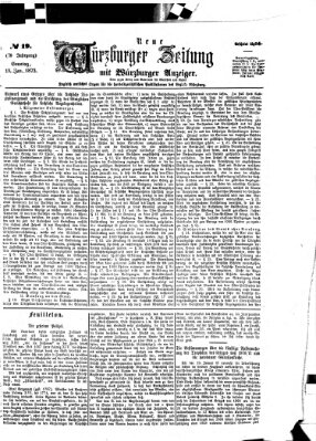 Neue Würzburger Zeitung Sonntag 19. Januar 1873