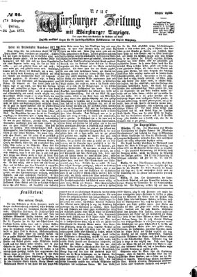 Neue Würzburger Zeitung Freitag 24. Januar 1873