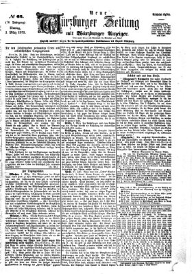 Neue Würzburger Zeitung Montag 3. März 1873
