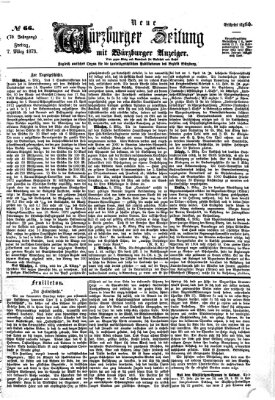 Neue Würzburger Zeitung Freitag 7. März 1873