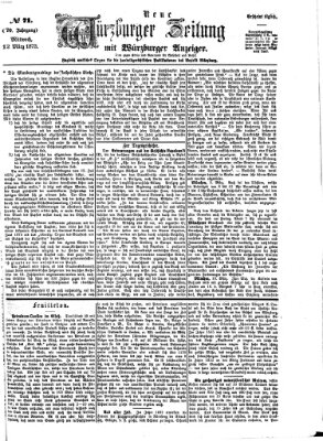 Neue Würzburger Zeitung Mittwoch 12. März 1873