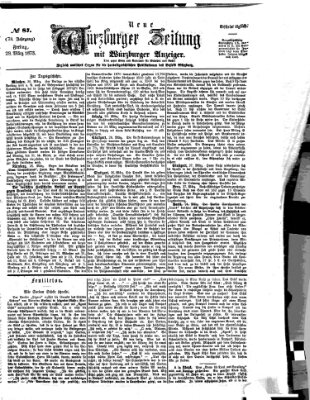 Neue Würzburger Zeitung Freitag 28. März 1873