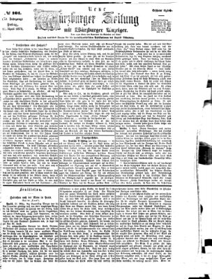 Neue Würzburger Zeitung Freitag 11. April 1873