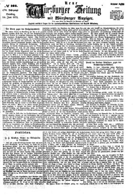 Neue Würzburger Zeitung Samstag 14. Juni 1873