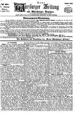 Neue Würzburger Zeitung Montag 16. Juni 1873