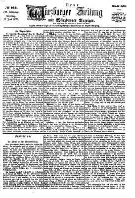 Neue Würzburger Zeitung Dienstag 17. Juni 1873