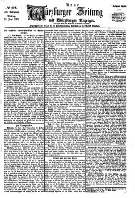 Neue Würzburger Zeitung Montag 23. Juni 1873