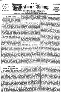 Neue Würzburger Zeitung Dienstag 24. Juni 1873