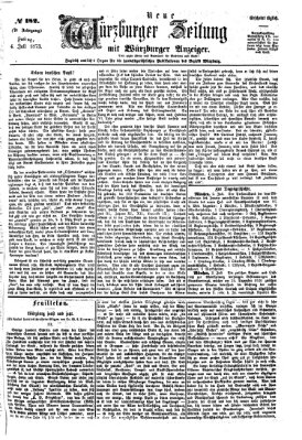 Neue Würzburger Zeitung Freitag 4. Juli 1873