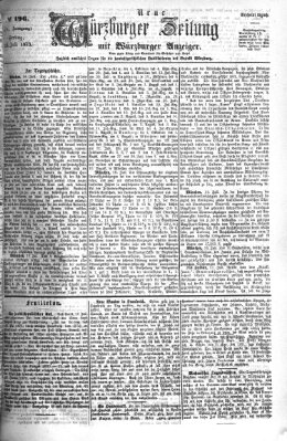 Neue Würzburger Zeitung Freitag 18. Juli 1873