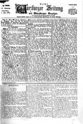 Neue Würzburger Zeitung Donnerstag 31. Juli 1873