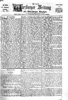 Neue Würzburger Zeitung Samstag 2. August 1873