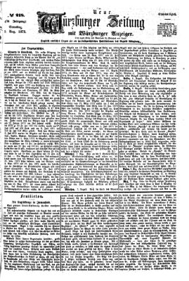 Neue Würzburger Zeitung Samstag 9. August 1873