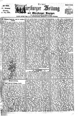 Neue Würzburger Zeitung Dienstag 12. August 1873