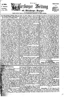 Neue Würzburger Zeitung Donnerstag 14. August 1873