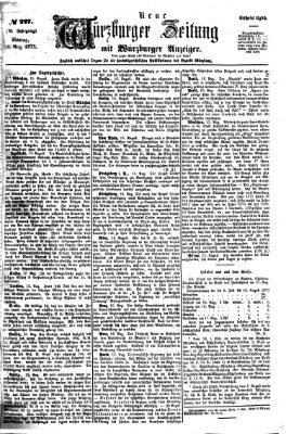 Neue Würzburger Zeitung Montag 18. August 1873