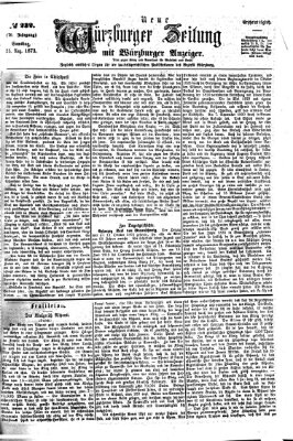 Neue Würzburger Zeitung Samstag 23. August 1873