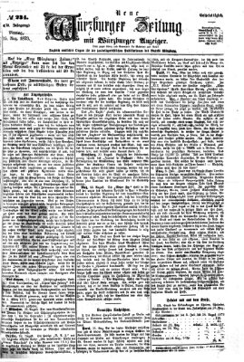 Neue Würzburger Zeitung Montag 25. August 1873